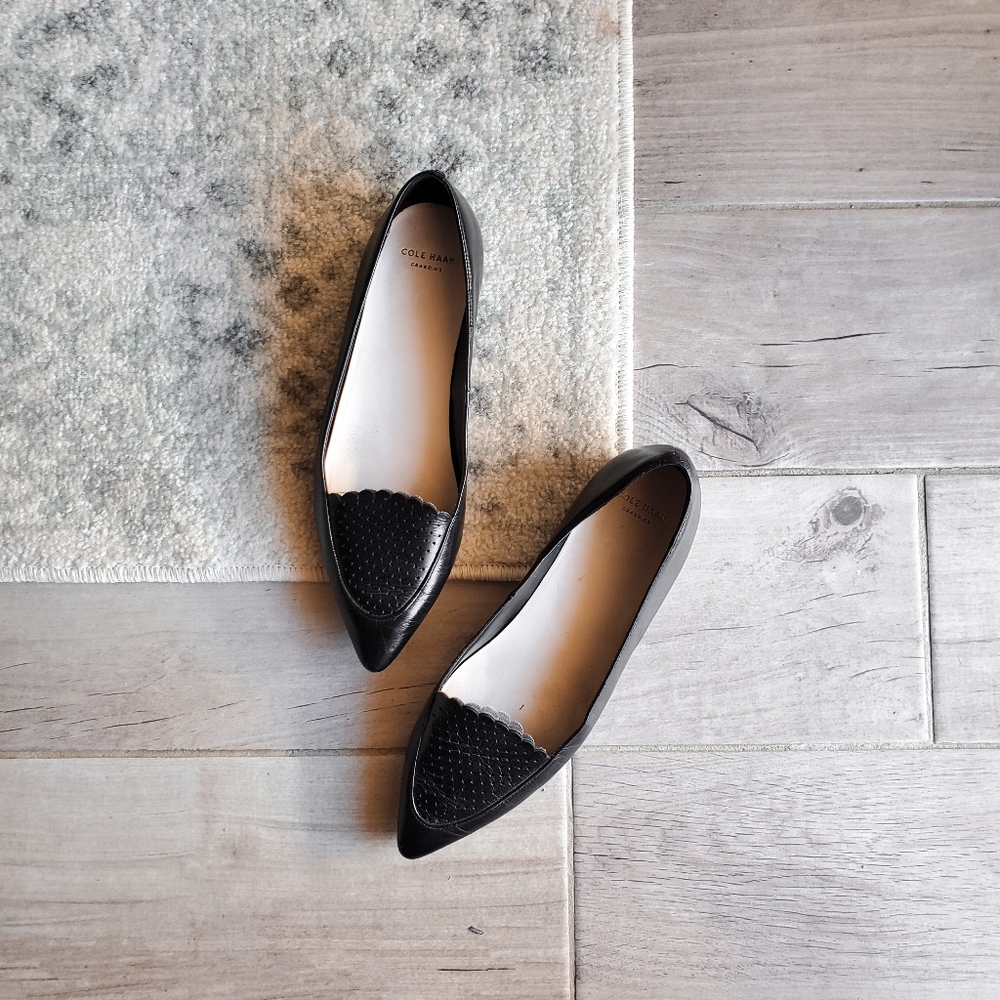 Cole Haan Allison Leather Skimmer Flats